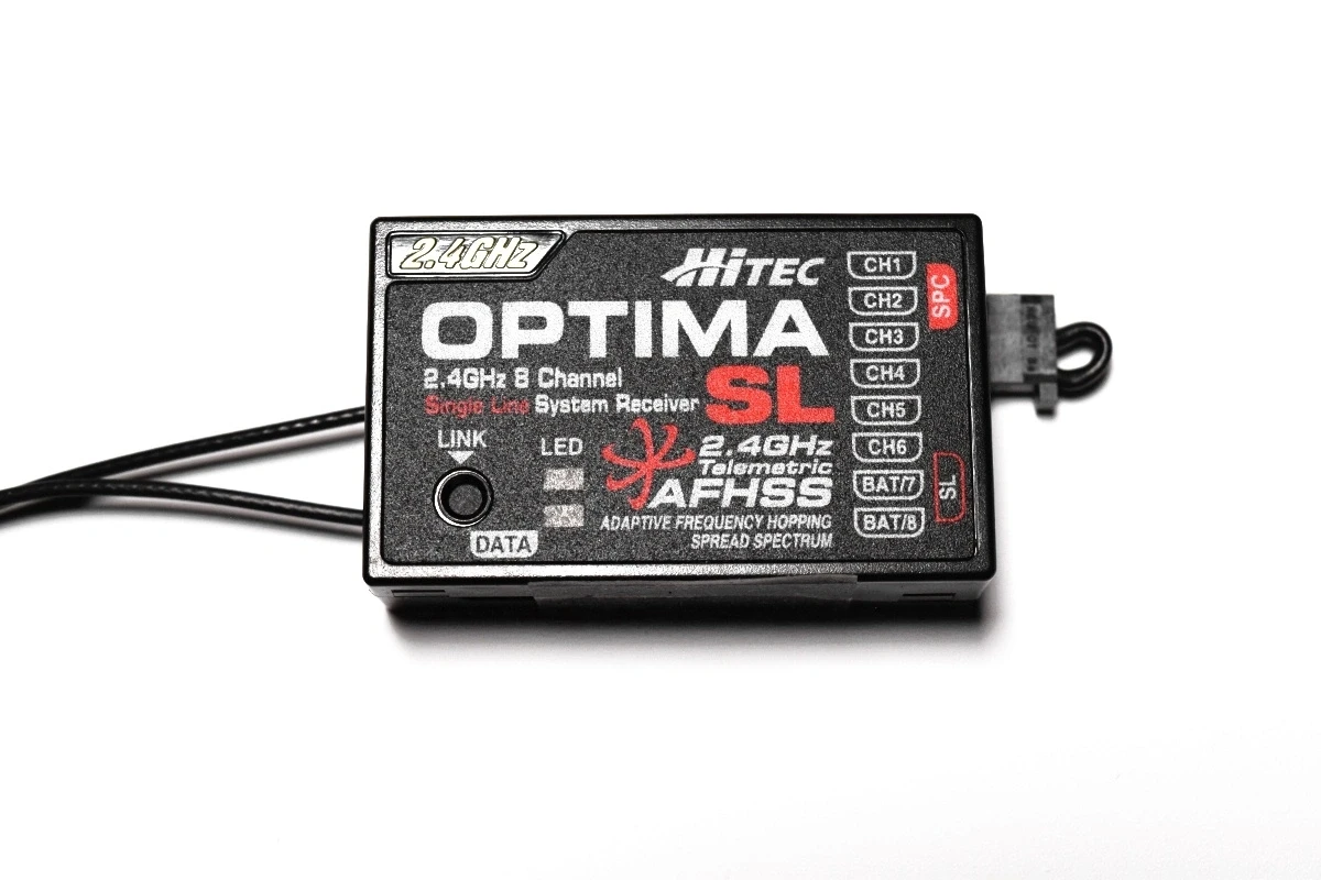 Hitec Optima-SL 2,4G Afhss, 8- S-Bus
Hitec Optima-SL 2,4G Afhss, 8- S-Bus