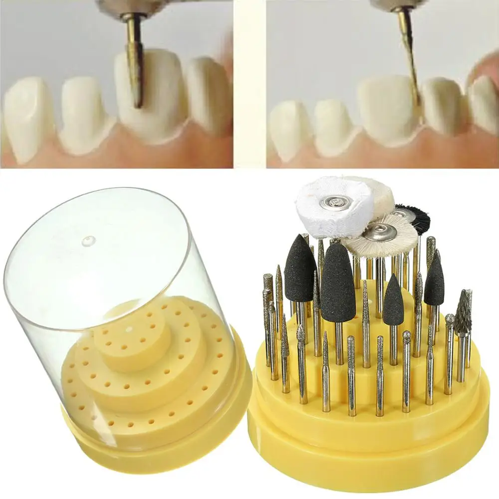 41Pcs silicon rubber dental laboratory rotating tungsten steel polishing needle 2.35mm teeth whitening equipment (with box)
41Pcs silicon rubber dental laboratory rotating tungsten steel polishing needle 2.35mm teeth whitening equipment (with box)