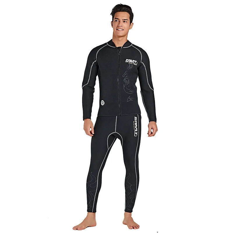 Men's 3mm Neoprene Suit, Front Zipper Long Sleeve Jacket or Pants, Top and Pants, Color
Men's 3mm Neoprene Suit, Front Zipper Long Sleeve Jacket or Pants, Top and Pants, Color