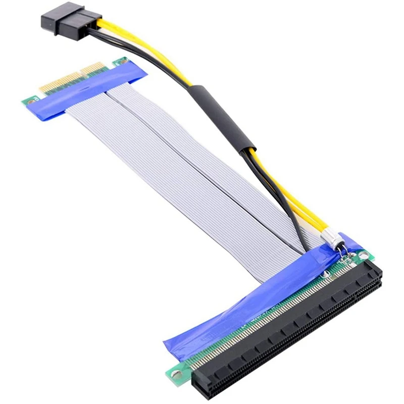 PCI-E Express 4X To 16X Flex Cable Extender Converter Riser Card Adapter with 4Pin Power 15Cm
PCI-E Express 4X To 16X Flex Cable Extender Converter Riser Card Adapter with 4Pin Power 15Cm