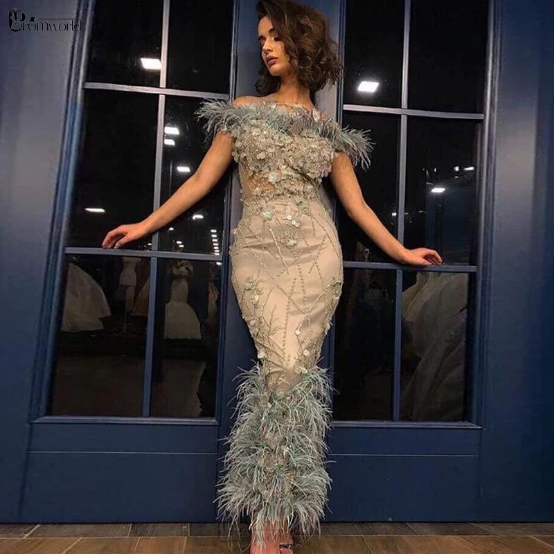 Abendkleider Ankle Length Feathers Mermaid Evening Dresses 2021 Luxurious Flowers Formal Party Occasion Prom Gowns Vestido Longo
Abendkleider Ankle Length Feathers Mermaid Evening Dresses 2021 Luxurious Flowers Formal Party Occasion Prom Gowns Vestido Longo