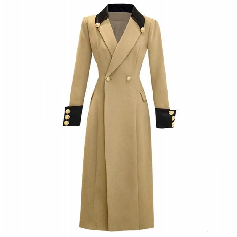 Cotton Lined Women's Long Trench Coat Casual Long Sleeve Windbreaker Loose Female 2022 New Autumn Winter Outerwear
Cotton Lined Women's Long Trench Coat Casual Long Sleeve Windbreaker Loose Female 2022 New Autumn Winter Outerwear