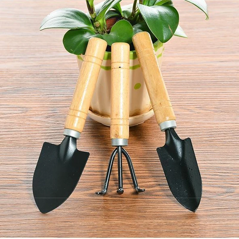 3pcs Mini Garden Shovel Rake Spade Erramientas Bonsai Tools Set Wooden Handle For Flowers Potted Plant Garden Tools
3pcs Mini Garden Shovel Rake Spade Erramientas Bonsai Tools Set Wooden Handle For Flowers Potted Plant Garden Tools