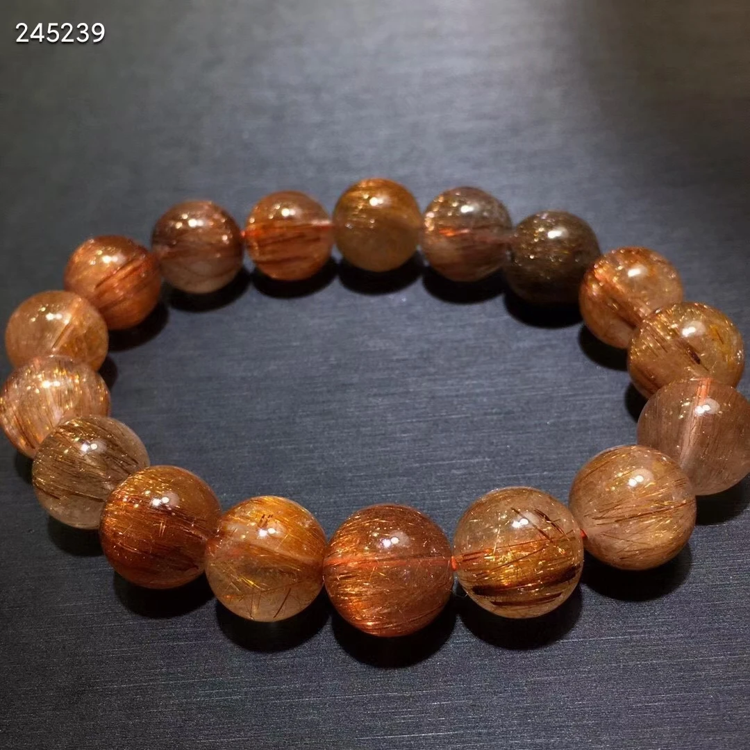 Genuine Natural Copper Rutilated Cat Eye Clear Round Beads Bracelet 12.5mm Cat Eye Copper Rutilated Brazil AAAAAA
Genuine Natural Copper Rutilated Cat Eye Clear Round Beads Bracelet 12.5mm Cat Eye Copper Rutilated Brazil AAAAAA