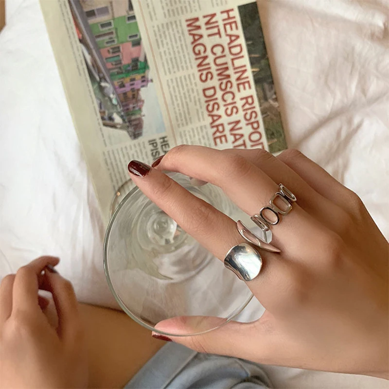 Minimalist Vintage Rings for Women Girls Friends Wide Big Hyperbole Silver Ring Punk Hollow Geometirc Round Square Jewelry Gifts
Minimalist Vintage Rings for Women Girls Friends Wide Big Hyperbole Silver Ring Punk Hollow Geometirc Round Square Jewelry Gifts