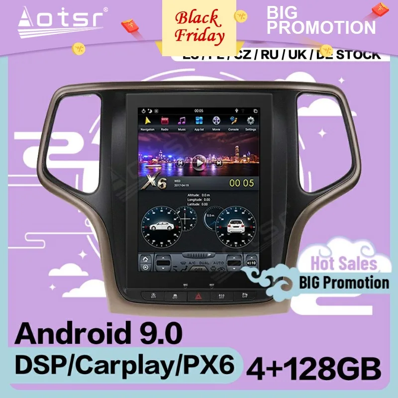 128G Tesla Screen Multimedia Stereo Android Player For Jeep Grand Cherokee 2014 2015 2016 2017 2018 GPS Navi Receiver Head Unit
128G Tesla Screen Multimedia Stereo Android Player For Jeep Grand Cherokee 2014 2015 2016 2017 2018 GPS Navi Receiver Head Unit