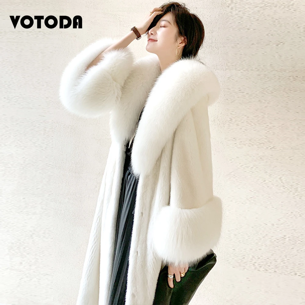 Autumn Winter Mink Fur Coats Women Luxury Faux Fur OverCoat Long Loose Fur Collar Stitching Jacket Ladies Elegant Warm Outerwear
Autumn Winter Mink Fur Coats Women Luxury Faux Fur OverCoat Long Loose Fur Collar Stitching Jacket Ladies Elegant Warm Outerwear