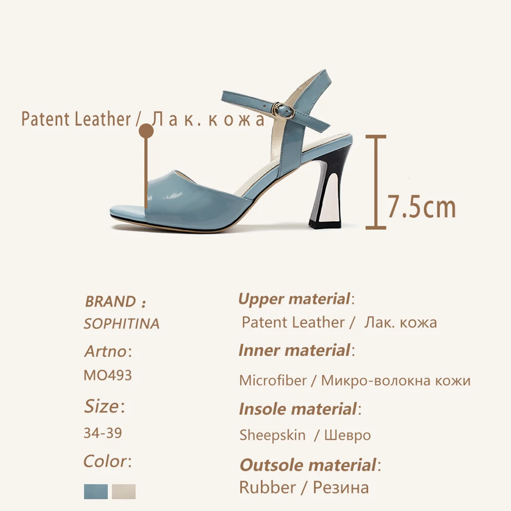 SOPHITINA Summer Sandals Women Fashion Office High Queslity High Heels Elegant Women's Shoes Comfortable Concise Sandals MO493
SOPHITINA Summer Sandals Women Fashion Office High Queslity High Heels Elegant Women's Shoes Comfortable Concise Sandals MO493