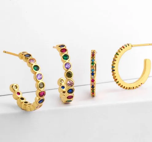 Многоцветные латунные серьги-кольца в форме Луны с микрозакрепкой из фианита, серьги-гвоздики, медные позолоченные кристаллы wg2f
Многоцветные латунные серьги-кольца в форме Луны с микрозакрепкой из фианита, серьги-гвоздики, медные позолоченные кристаллы wg2f