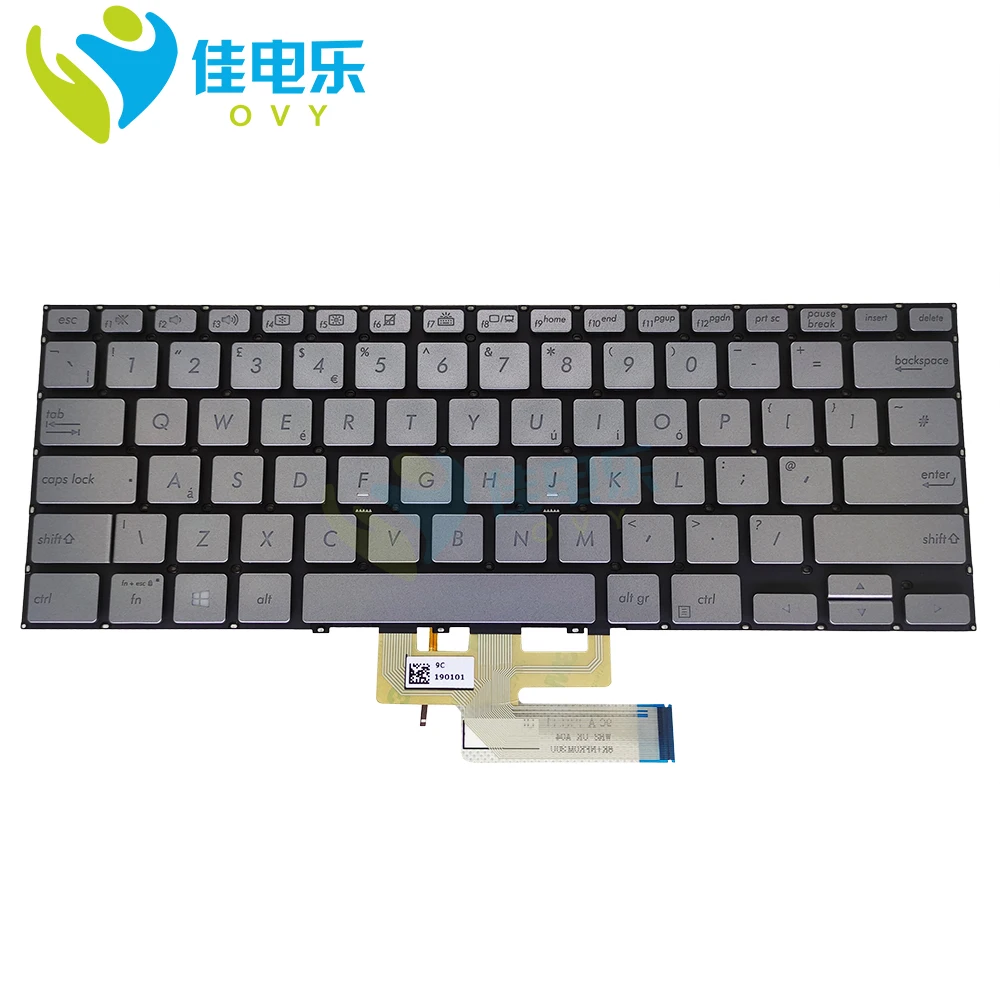 OVY UK backlit keyboards for ASUS zenbook flip 14 UX462 UX462DA UX462FA silver gray replacement keyboard 0KNB0-262NUK00 sale
OVY UK backlit keyboards for ASUS zenbook flip 14 UX462 UX462DA UX462FA silver gray replacement keyboard 0KNB0-262NUK00 sale