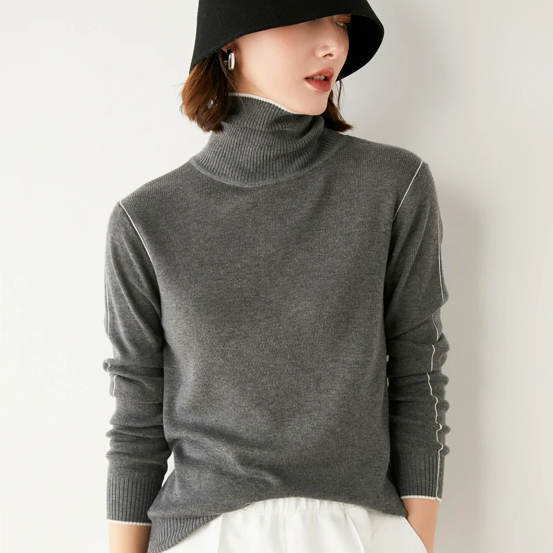 Lafarvie Autumn Winter Turtleneck Sweater Women Tops Knitted Female Pullover Casual Loose Long Sleeve Clothe 2021 High Quality
Lafarvie Autumn Winter Turtleneck Sweater Women Tops Knitted Female Pullover Casual Loose Long Sleeve Clothe 2021 High Quality