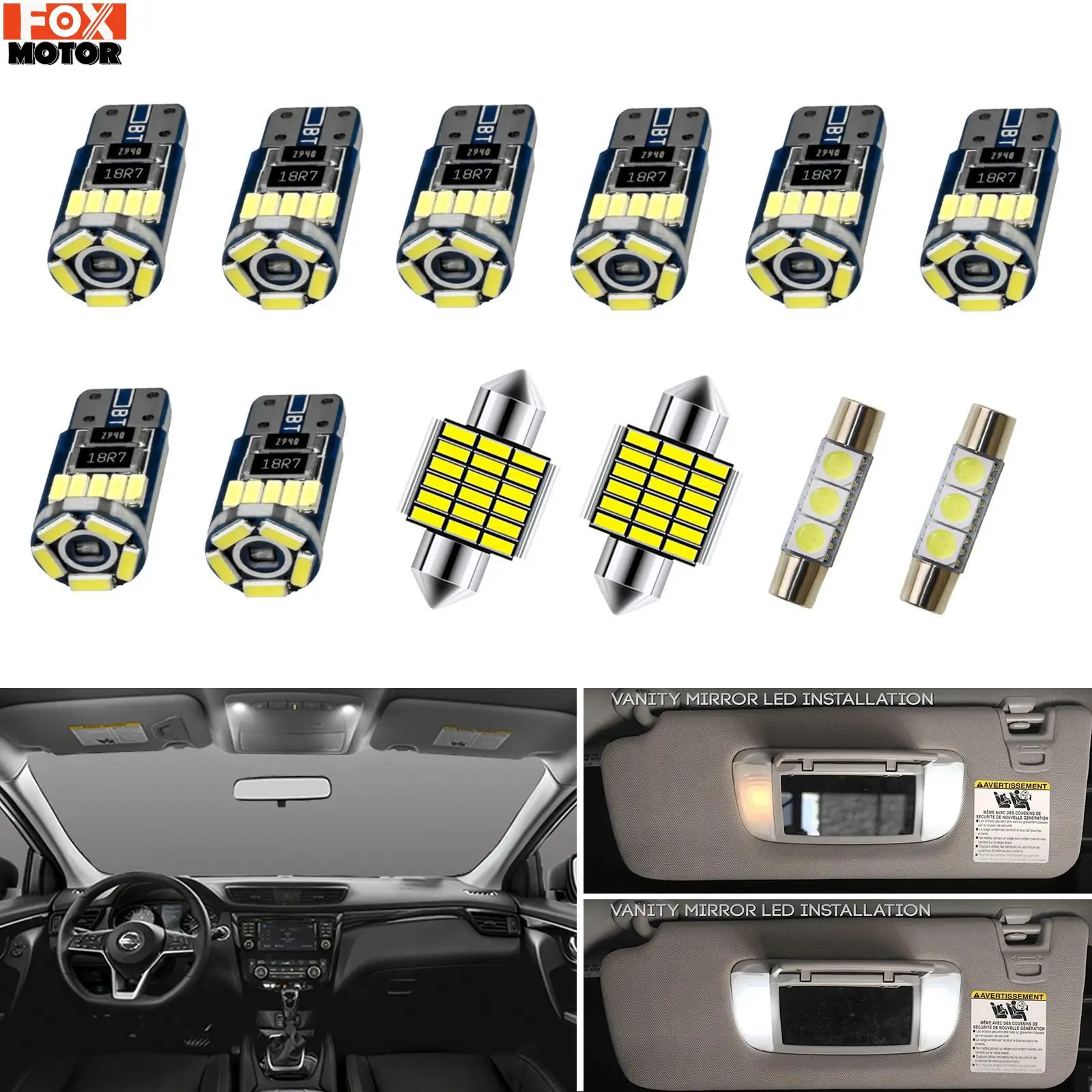 12x содержит светодиодный светильник T10 W5W 6614F 28 31mmfestoon для Nissan Qashqai Rogue Sport J10 J11 2013 2017 2018 2019
12x содержит светодиодный светильник T10 W5W 6614F 28 31mmfestoon для Nissan Qashqai Rogue Sport J10 J11 2013 2017 2018 2019