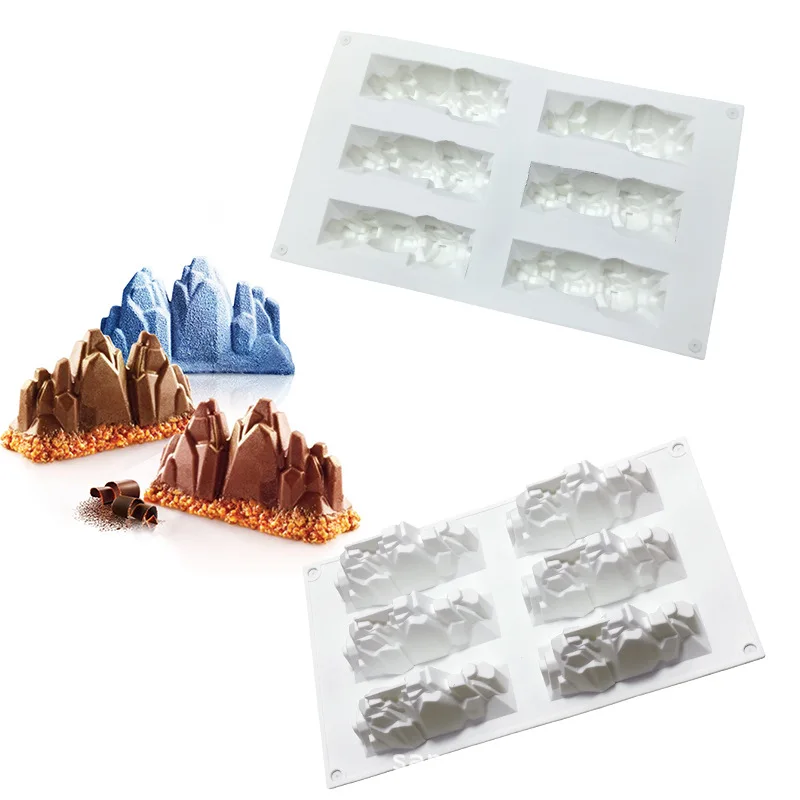 Six Snow Mountain Iceberg Mould Volcano Mousse Cake Mold Kitchen Baking Tool Dessert Baking Tool Chocolate Mold Silicone Molds
Six Snow Mountain Iceberg Mould Volcano Mousse Cake Mold Kitchen Baking Tool Dessert Baking Tool Chocolate Mold Silicone Molds