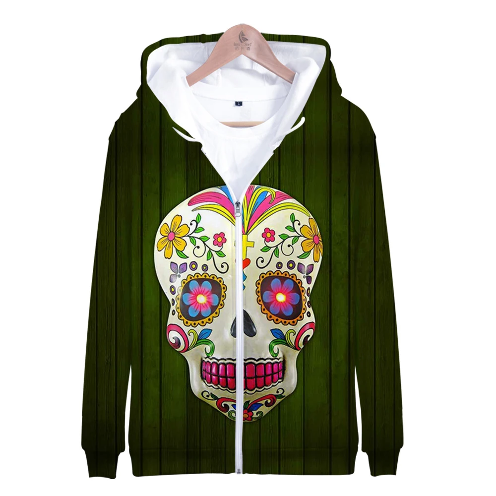 Толстовка с капюшоном Day of the Dead для мужчин и женщин, модная повседневная толстовка на молнии с аниме, одежда для косплея, популярное худи
Толстовка с капюшоном Day of the Dead для мужчин и женщин, модная повседневная толстовка на молнии с аниме, одежда для косплея, популярное худи