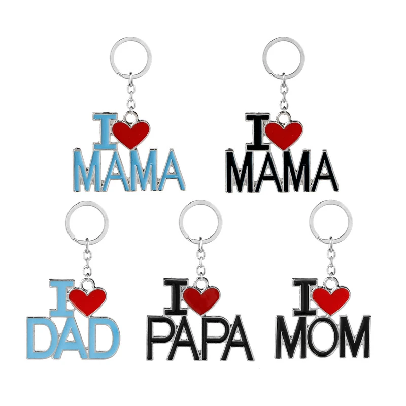 European and American Jewelry Father's Day Gift Mother's Day Gift "I LOVE MOM I LOVE DAD" Metal Keychain Key Ring Jewelry
European and American Jewelry Father's Day Gift Mother's Day Gift "I LOVE MOM I LOVE DAD" Metal Keychain Key Ring Jewelry