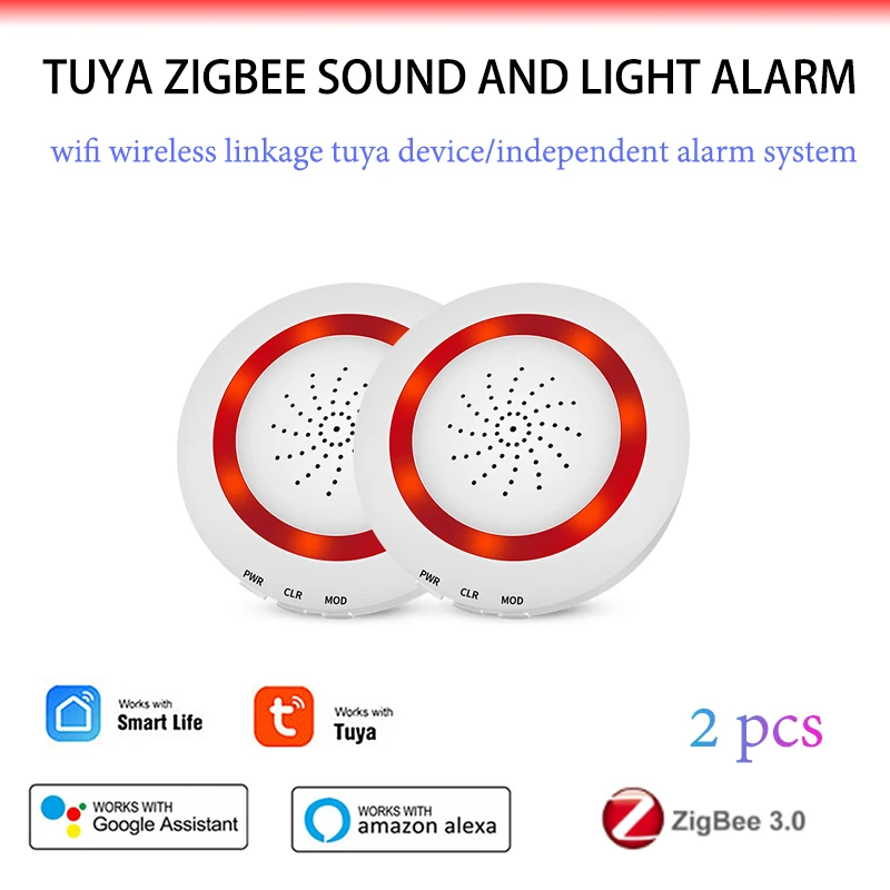 Смарт-система домашней безопасности Tuya Zigbee, звуковая и светильник сигнализация, связь с Wi-Fi, 110 дБ, 2 шт.
Смарт-система домашней безопасности Tuya Zigbee, звуковая и светильник сигнализация, связь с Wi-Fi, 110 дБ, 2 шт.