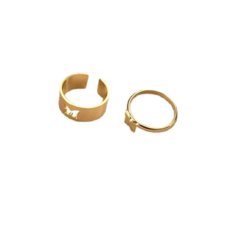 Punk Butterfly Rings for Women Men Gold Silve Color Lover Couple Heart Ring Set Opening Engagement Adjustable Wedding Jewelry
Punk Butterfly Rings for Women Men Gold Silve Color Lover Couple Heart Ring Set Opening Engagement Adjustable Wedding Jewelry