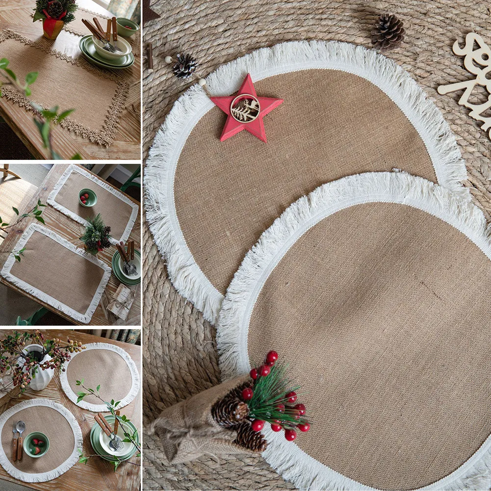 30*50cm Linen Dinner Placemats Skin-friendly Natural Flax Insulation Pad Non-slip Bowl Cup Mat Tableware European Home Decor
30*50cm Linen Dinner Placemats Skin-friendly Natural Flax Insulation Pad Non-slip Bowl Cup Mat Tableware European Home Decor