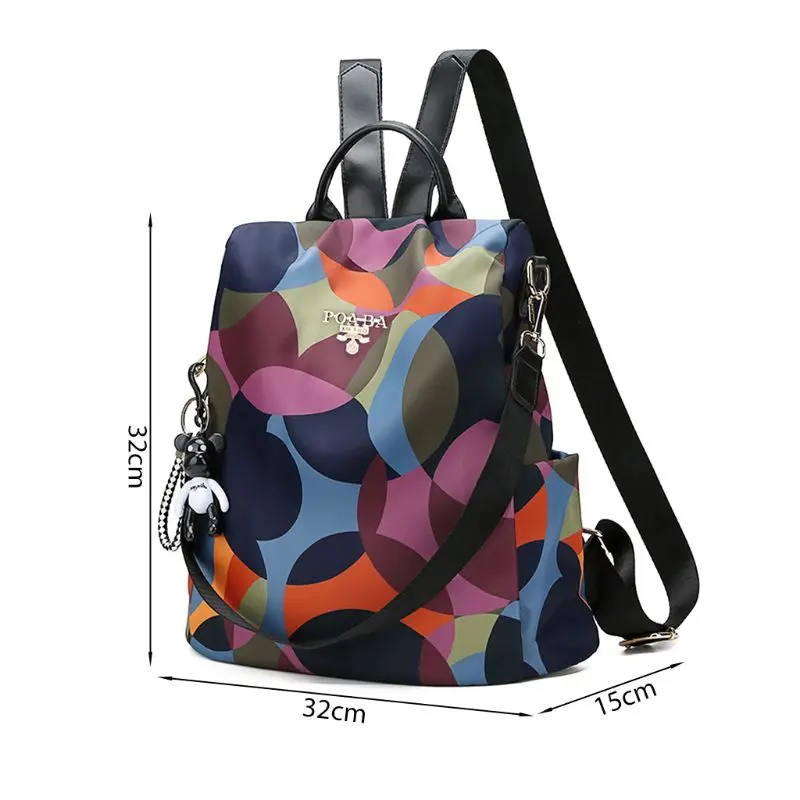 Women's Anti-Theft Backpack Nylon Anti-theft Shoulder Bags Large Bagpack Casual Daypack J60D
Women's Anti-Theft Backpack Nylon Anti-theft Shoulder Bags Large Bagpack Casual Daypack J60D