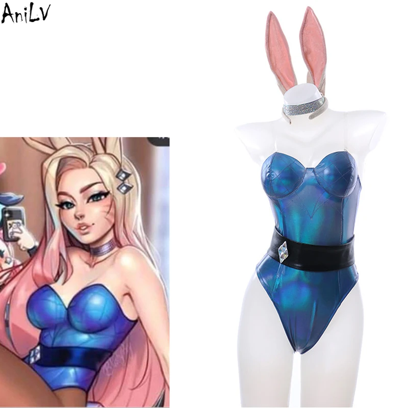 AniLV Anime the Nine Tailed Fox Ahri Bodysuit Swimsuit Costume Bunny Girl Swimwear Uniform Pool Party Cosplay
AniLV Anime the Nine Tailed Fox Ahri Bodysuit Swimsuit Costume Bunny Girl Swimwear Uniform Pool Party Cosplay