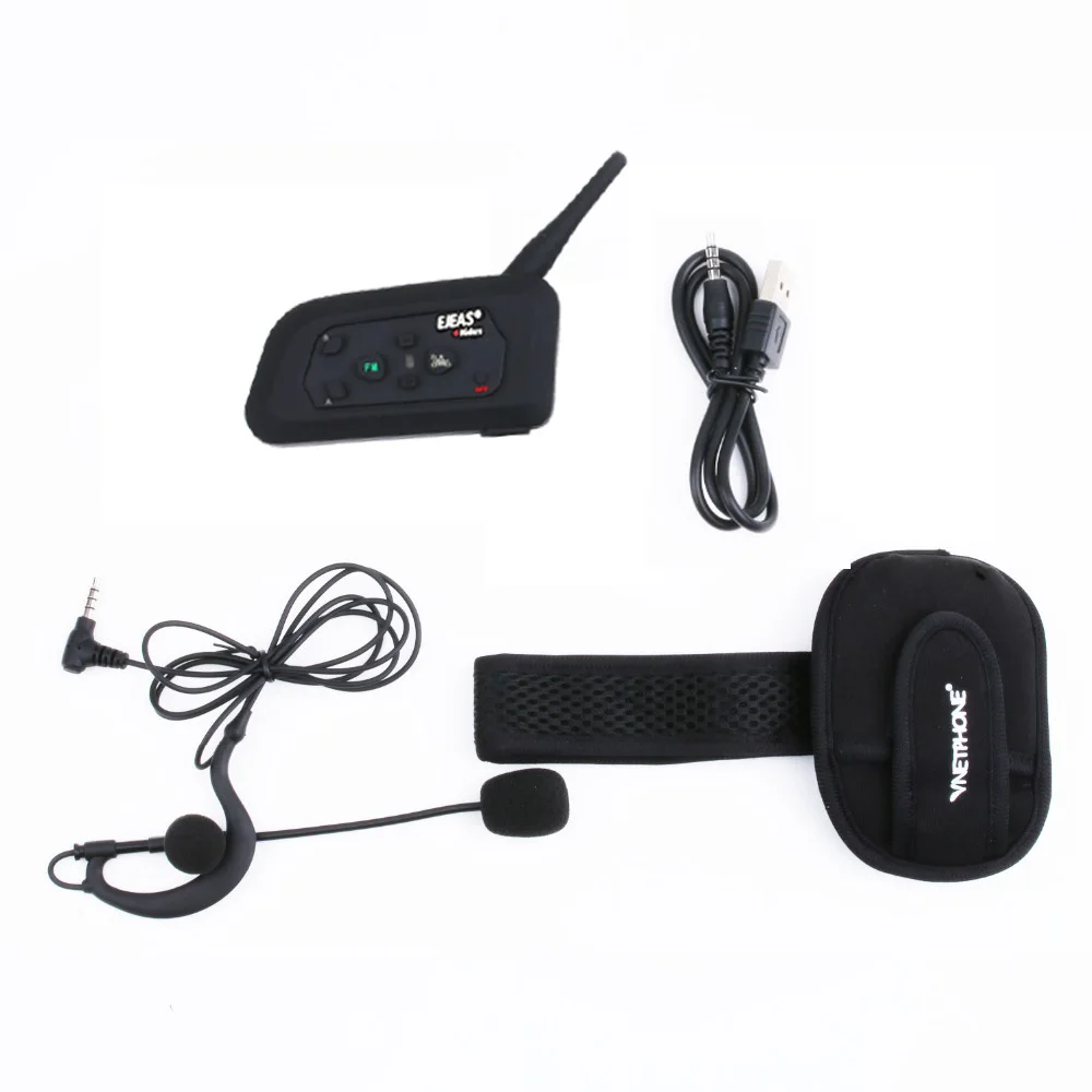 2 x EJEAS V4C 2020 New Football Referee Earhook Earphone Bluetooth Intercom Headset 1200M Full Duplex Headphone & FM Radio
2 x EJEAS V4C 2020 New Football Referee Earhook Earphone Bluetooth Intercom Headset 1200M Full Duplex Headphone & FM Radio