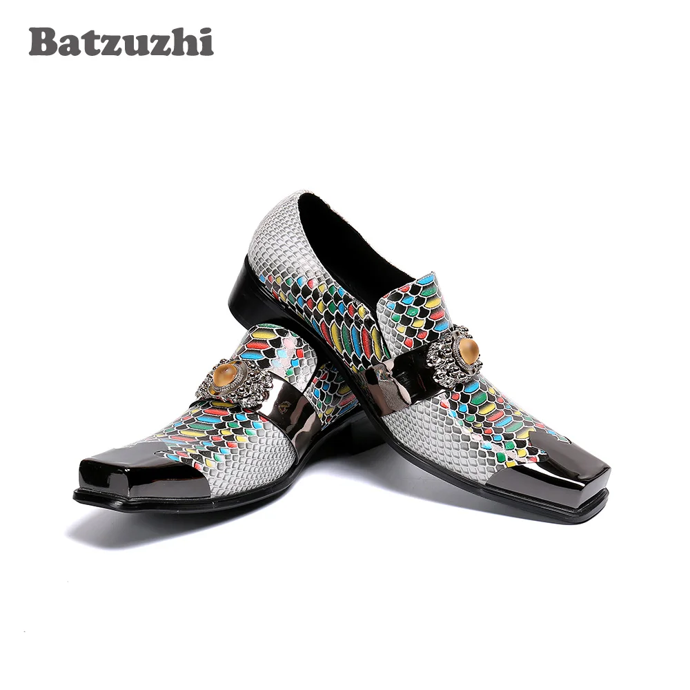 Batzuzhi Leather Dress Shoes Men Design Men's Shoes Personality Square Toe Color Slip-on Party, Business & Wedding Footwear Men
Batzuzhi Leather Dress Shoes Men Design Men's Shoes Personality Square Toe Color Slip-on Party, Business & Wedding Footwear Men