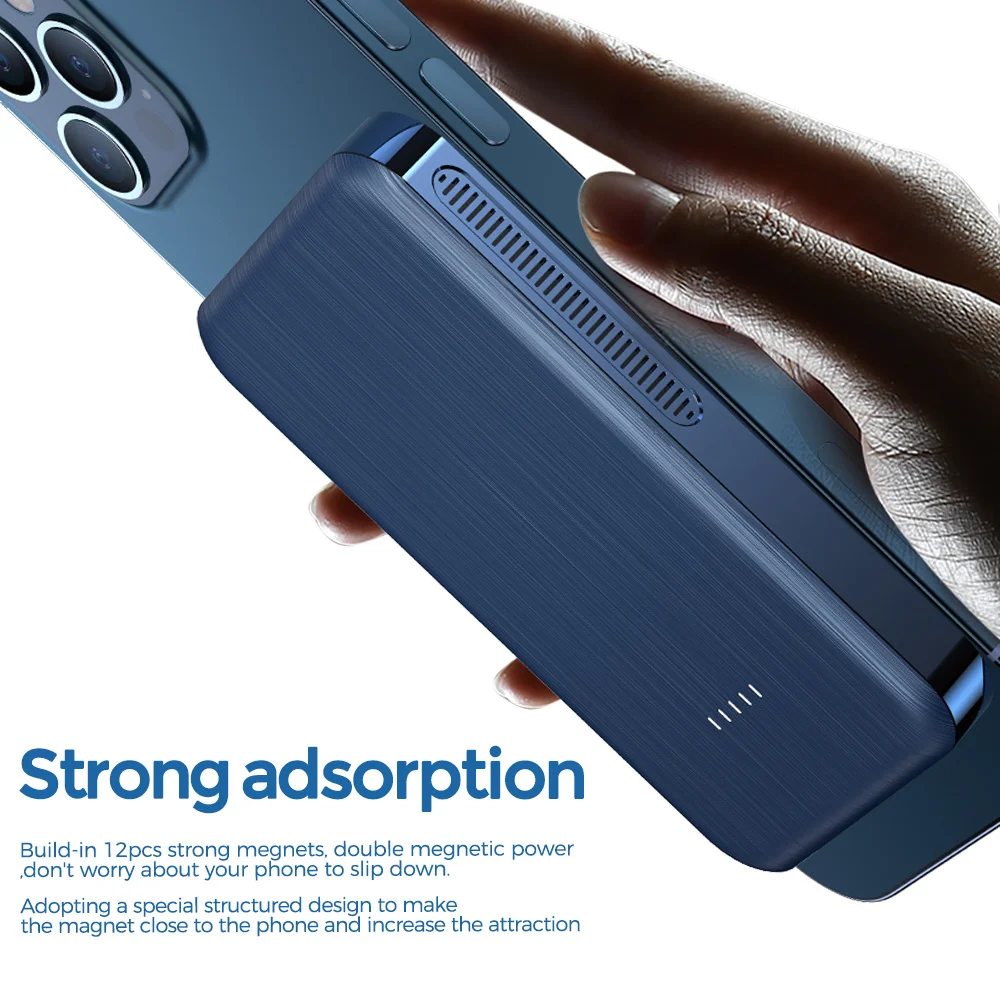 20W Magnetic Wireless Power Bank 10000mAh Universal External Battery Magsafing Mobile Phone Wireless Charging Magsafe PowerBank
20W Magnetic Wireless Power Bank 10000mAh Universal External Battery Magsafing Mobile Phone Wireless Charging Magsafe PowerBank