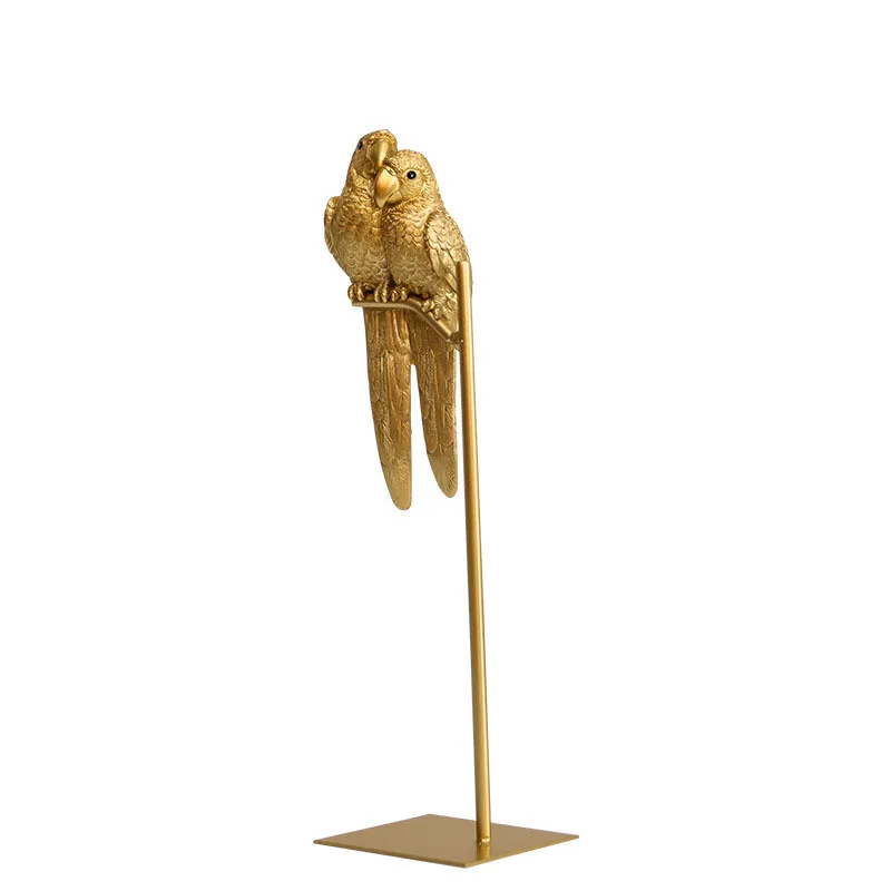 Painted Parrot Living Room Furnishings Desk Decor Ornaments Resin Parrot Figurines Golden Metal Base Home Decoration Modern
Painted Parrot Living Room Furnishings Desk Decor Ornaments Resin Parrot Figurines Golden Metal Base Home Decoration Modern