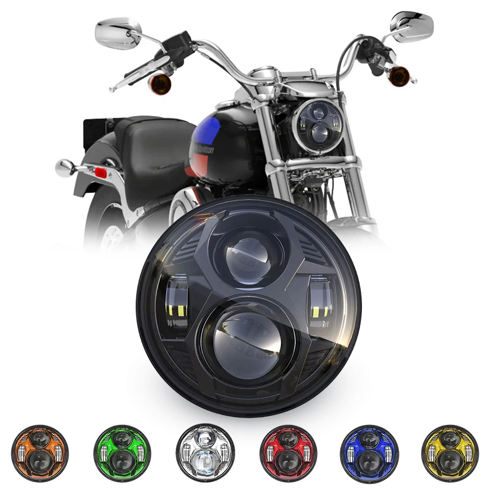 2020 Special design Multicolor motorcycle Projector Headlight 75W 5 3/4 Round LED Driving light for Harley Davidson
2020 Special design Multicolor motorcycle Projector Headlight 75W 5 3/4 Round LED Driving light for Harley Davidson