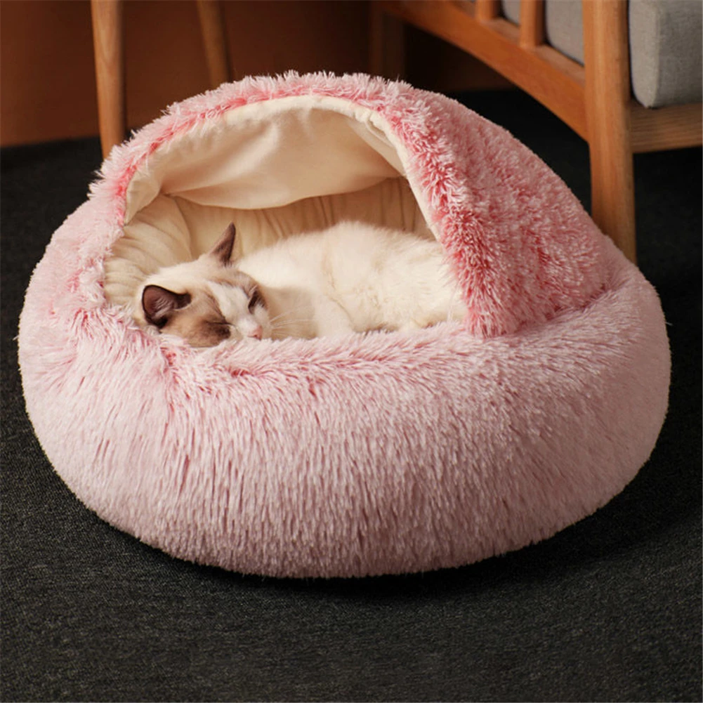 Semi-Enclosed Pet Bed Winter Warm Long Plush Round Kitten House Soft Cats Cushion Sofa Mat Basket Sleeping Bag Puppy Nest Kennel
Semi-Enclosed Pet Bed Winter Warm Long Plush Round Kitten House Soft Cats Cushion Sofa Mat Basket Sleeping Bag Puppy Nest Kennel