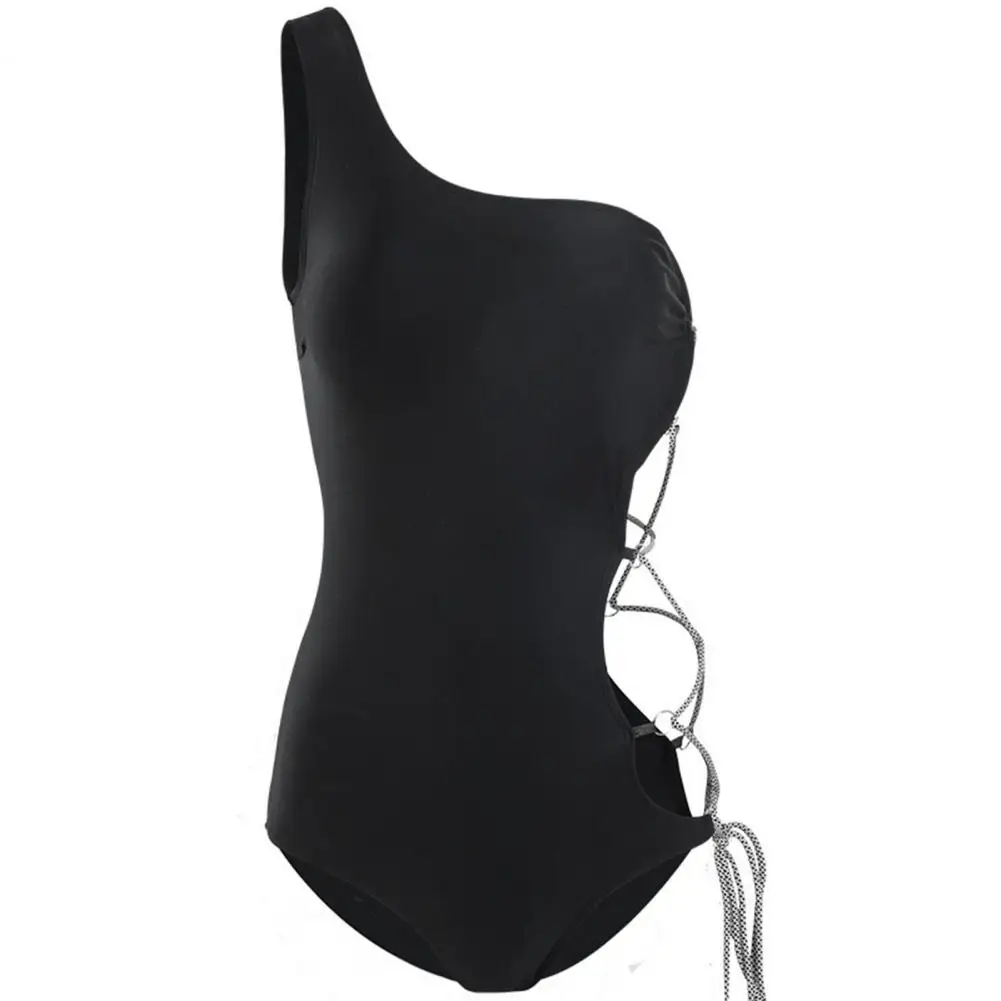 Sexy Swimsuit Women Solid Color One Shoulder Bras Bandage Hollow Out Briefs Monokini Bikini Women Swimsuit biquinis feminino
Sexy Swimsuit Women Solid Color One Shoulder Bras Bandage Hollow Out Briefs Monokini Bikini Women Swimsuit biquinis feminino