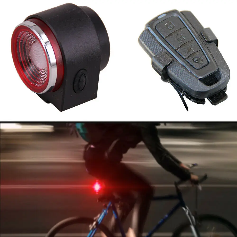 Bicycle Smart Taillight Burglar-alarm Light Anti-theft Rear Light Brake Sensing Cycling Taillight Flashlight With Remote Control
Bicycle Smart Taillight Burglar-alarm Light Anti-theft Rear Light Brake Sensing Cycling Taillight Flashlight With Remote Control