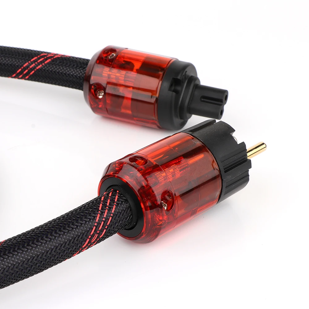 Hi-End Pure Copper audiophile power cords EU Schuko Power Cable With Figure 8 IEC AMP Turntable Power Extension Cable 
Hi-End Pure Copper audiophile power cords EU Schuko Power Cable With Figure 8 IEC AMP Turntable Power Extension Cable