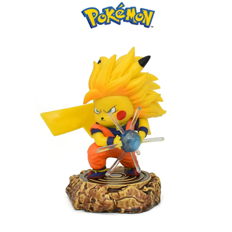 Pokemon Pikachu COS DRAGON BALL Son Goku Turtle Qigong Anime Figure 11CM Kawaii Model Collection Toy Ornaments Saiyan Gift 
Pokemon Pikachu COS DRAGON BALL Son Goku Turtle Qigong Anime Figure 11CM Kawaii Model Collection Toy Ornaments Saiyan Gift
