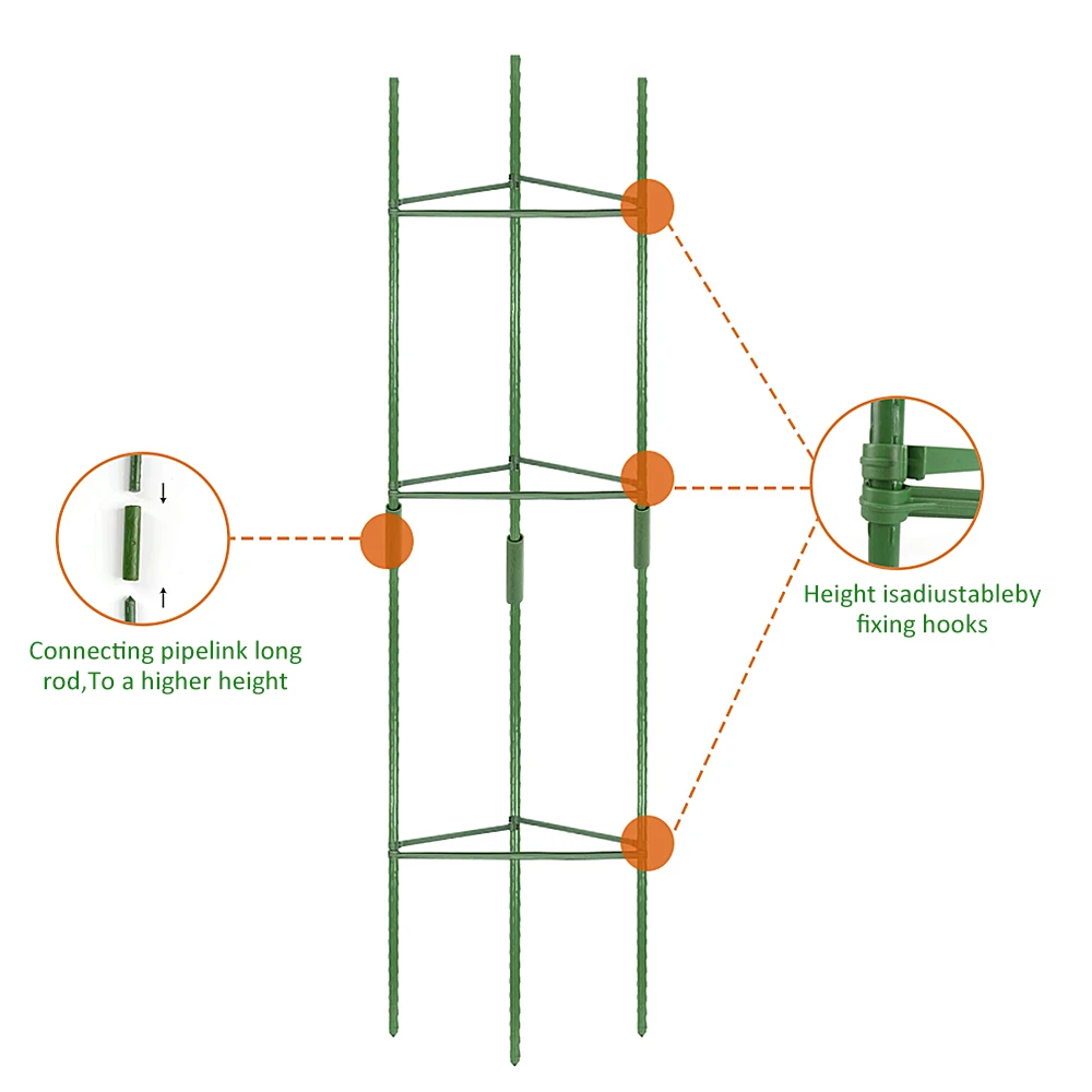 Assembled Plant Cage Stand Frame Holder Balcony Planting Rack Fruit Support Plant Flower Climbing Vine Pillar Gardening Stand
Assembled Plant Cage Stand Frame Holder Balcony Planting Rack Fruit Support Plant Flower Climbing Vine Pillar Gardening Stand