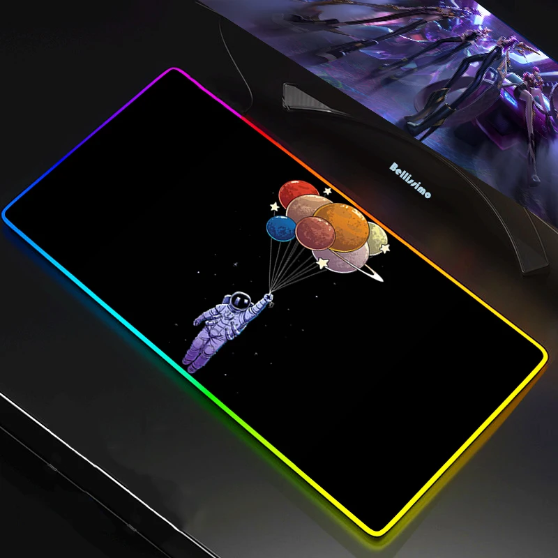 LED RGB Astronaut Mouse Pads Anime Big XXL Gamer Anti-slip Rubber Pad Play Mats Gaming for RGB Keyboard Laptop Computer Desk mat 
LED RGB Astronaut Mouse Pads Anime Big XXL Gamer Anti-slip Rubber Pad Play Mats Gaming for RGB Keyboard Laptop Computer Desk mat