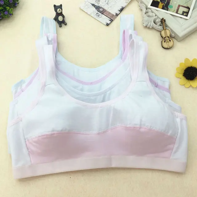 Cotton Comfortable Baby Girls Bras Young Girls Underwear For Sport Steel Ring Wireless Teen Girls Training Puberty Bra One Size
Cotton Comfortable Baby Girls Bras Young Girls Underwear For Sport Steel Ring Wireless Teen Girls Training Puberty Bra One Size