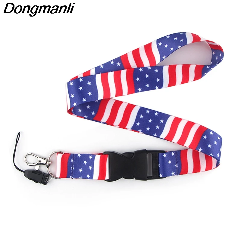 YL423 US National Flag Lanyard Neck Strap Lanyard for keys ID Card Keychain Phone Straps USB badge holder DIY Hang Rope Lariat
YL423 US National Flag Lanyard Neck Strap Lanyard for keys ID Card Keychain Phone Straps USB badge holder DIY Hang Rope Lariat