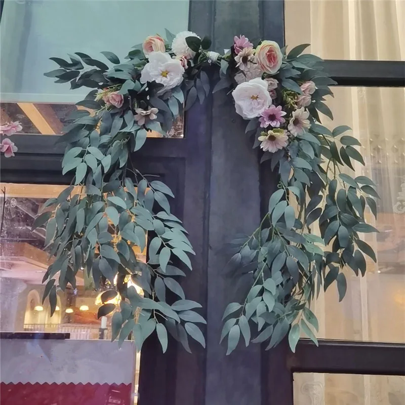 1.5m Artificial Flower Row Willow Leaf Wreath Hanging Green Plants Vine Leaves Christmas Garden Home Wedding Table Decoration
1.5m Artificial Flower Row Willow Leaf Wreath Hanging Green Plants Vine Leaves Christmas Garden Home Wedding Table Decoration