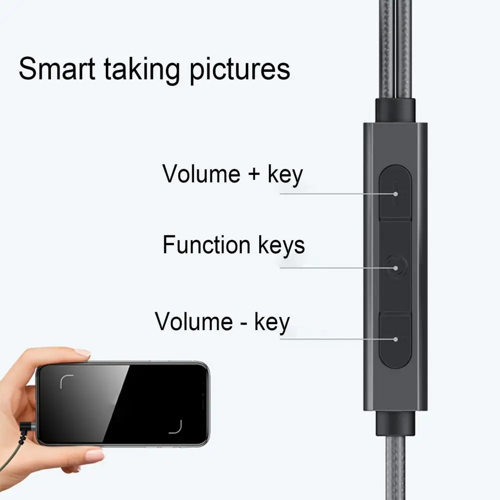 3.5mm Wired Control Headphones Noise Reduction Bass Stereo In-Ear Headset Phone MP3 Music Earphone with Line Control Mic
3.5mm Wired Control Headphones Noise Reduction Bass Stereo In-Ear Headset Phone MP3 Music Earphone with Line Control Mic
