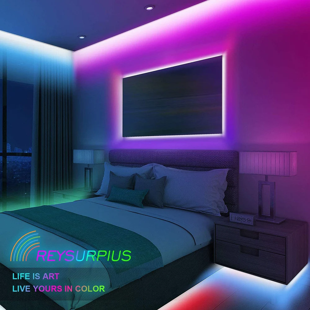 Nightlight Neon Tape Usb Mini Music Voice Controller Led Strip Lights Bedroom Decoration Lamp Wifi D30 | Лампы и освещение