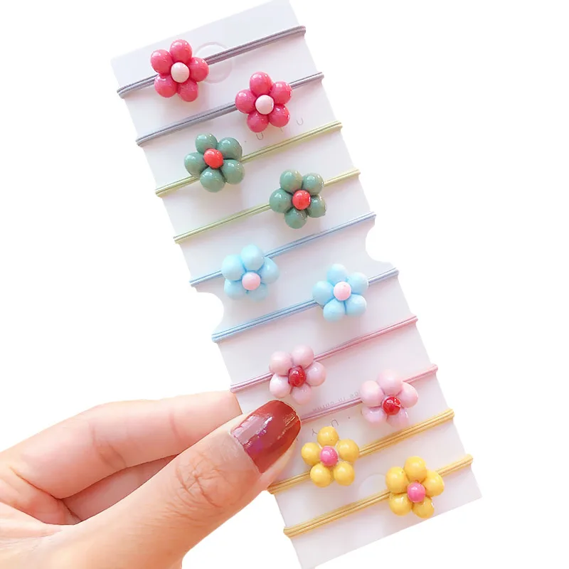 10pcs/set Multicolor Flowers Elastic Hair Bands Scrunchie Lovely Rubber Band Acrylic/rubber Hair Ropes Kids Hair Accessories
10pcs/set Multicolor Flowers Elastic Hair Bands Scrunchie Lovely Rubber Band Acrylic/rubber Hair Ropes Kids Hair Accessories