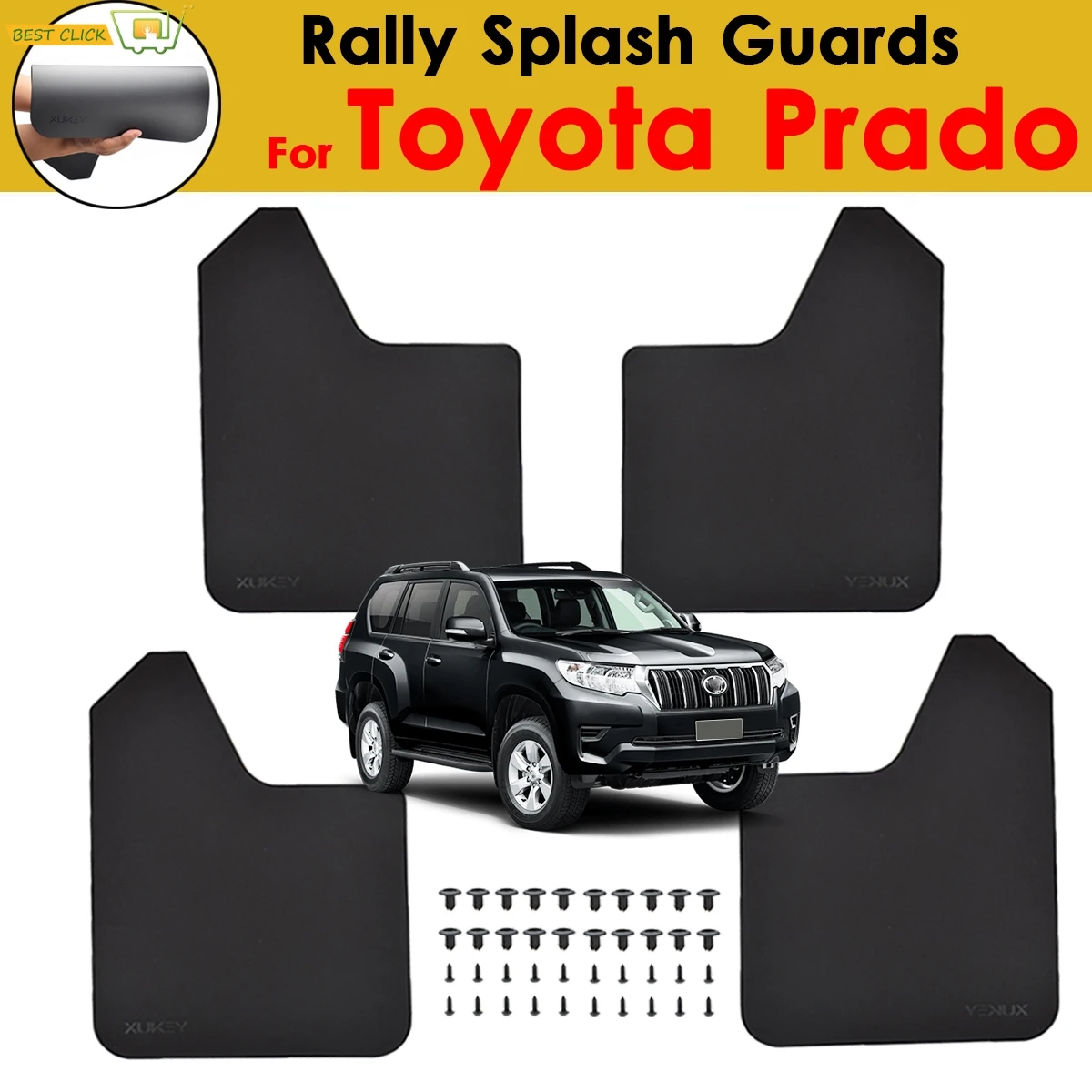 Для Toyota Land Cruiser 80 100 200 Prado FZJ 90 LC90 120 FJ120 150 FJ150 Kluger Grande Брызговики GX470|Грязезащита| |