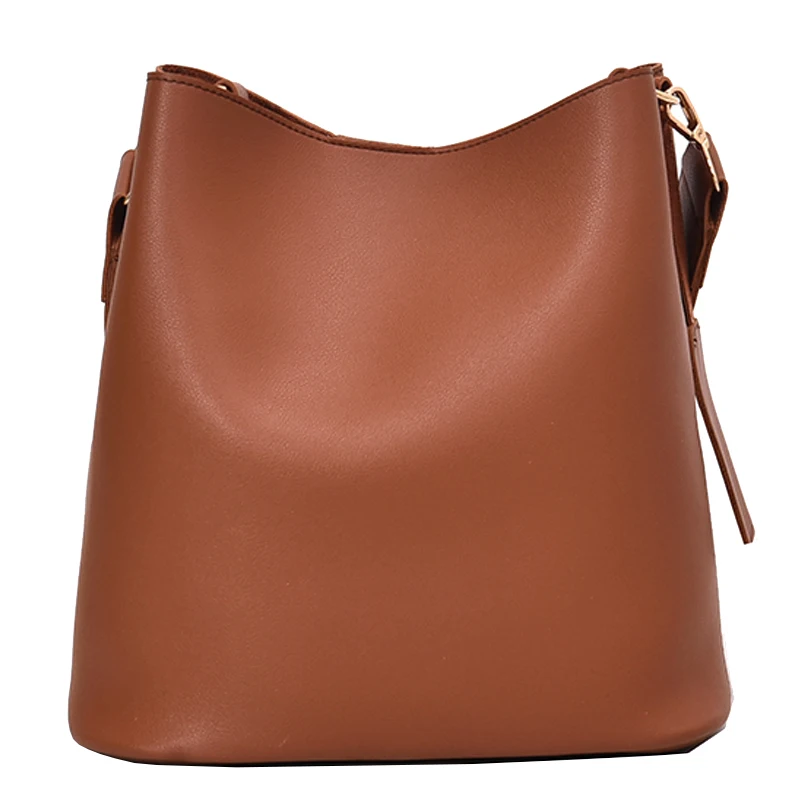 Vintage Fashion Female Bucket 2021 Solid color Quality PU Leather Women Designer Handbag High capacity Shoulder Messenger Bag
Vintage Fashion Female Bucket 2021 Solid color Quality PU Leather Women Designer Handbag High capacity Shoulder Messenger Bag