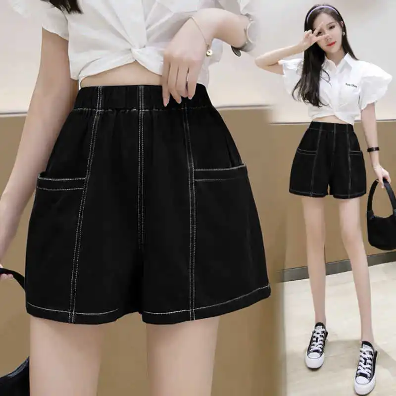 Shorts women's summer loose Korean version running sports high waist casual pants large size versatile wear open line Hot Pants
Shorts women's summer loose Korean version running sports high waist casual pants large size versatile wear open line Hot Pants