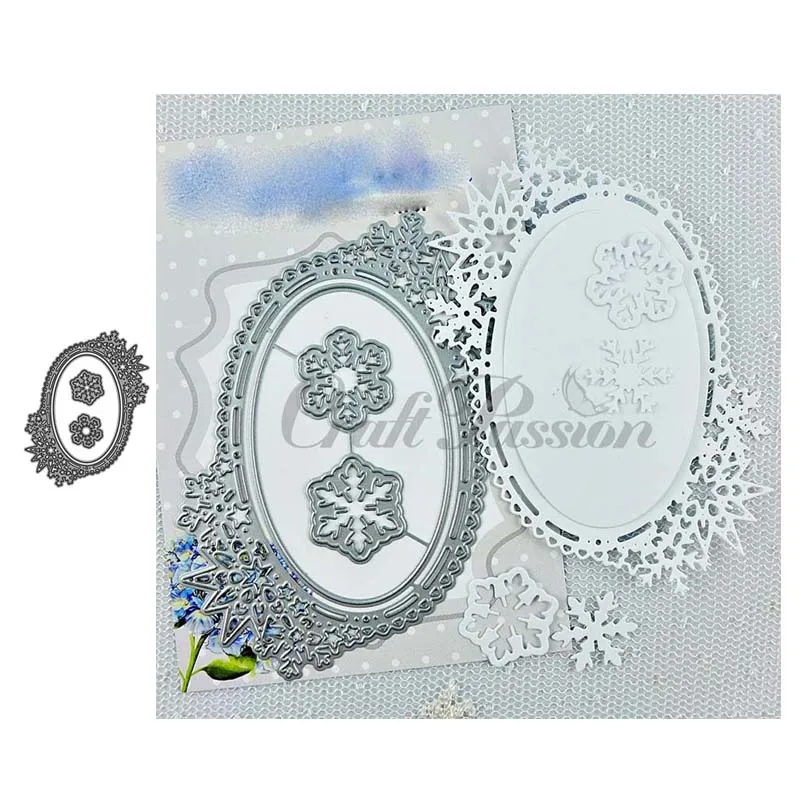 JC New Metal Cutting Dies for Scrapbooking Snowflakes Oval Shape Dies Cut Stencil Handmade Tools Card Make Craft Mold DIY Decor
JC New Metal Cutting Dies for Scrapbooking Snowflakes Oval Shape Dies Cut Stencil Handmade Tools Card Make Craft Mold DIY Decor