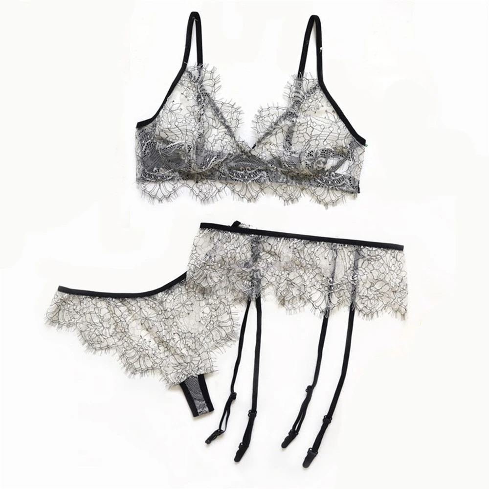 New Fashion Bralette Panties Push Up Lingerie Perspective Hollowing Lace Sexy G-String Underwear Nightwear Bra Sets
New Fashion Bralette Panties Push Up Lingerie Perspective Hollowing Lace Sexy G-String Underwear Nightwear Bra Sets