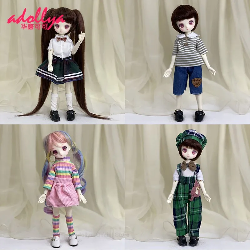 Adollya BJD Doll Accessories Fashion 1/6 Clothes for Doll Tops Bottoms Headwear Socks Clothes Suit Suitable for 1/6 Doll
Adollya BJD Doll Accessories Fashion 1/6 Clothes for Doll Tops Bottoms Headwear Socks Clothes Suit Suitable for 1/6 Doll