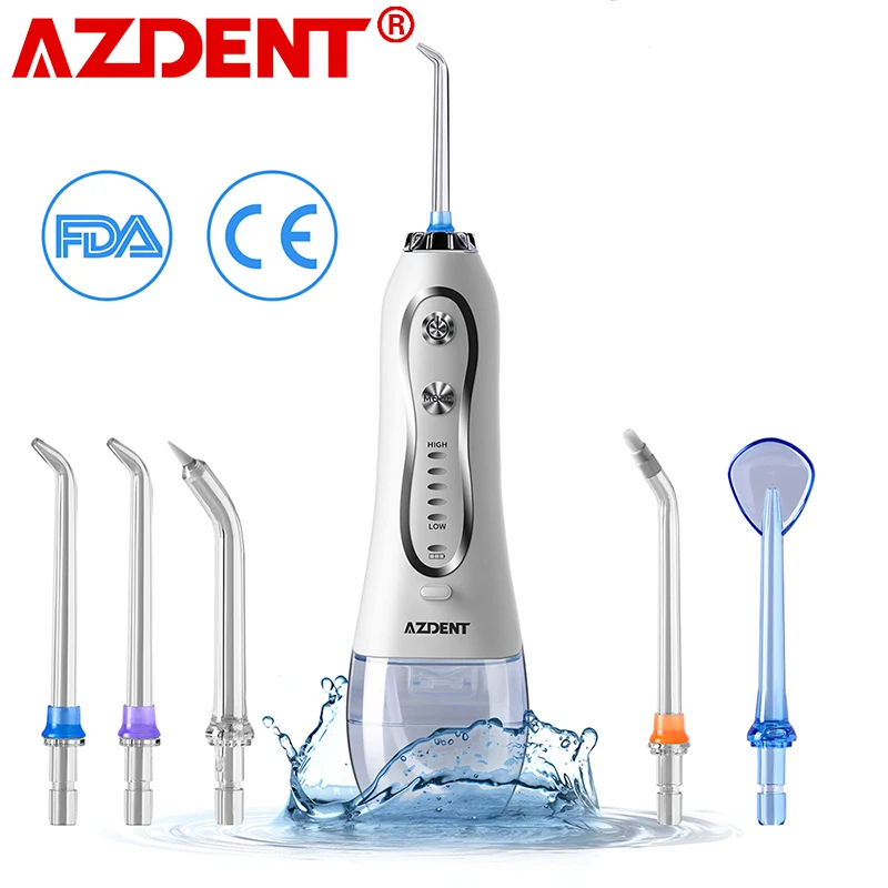 AZDENT Azdent новые HF 6 5 моделей Электрический Ирригатор для полости рта с дорожная