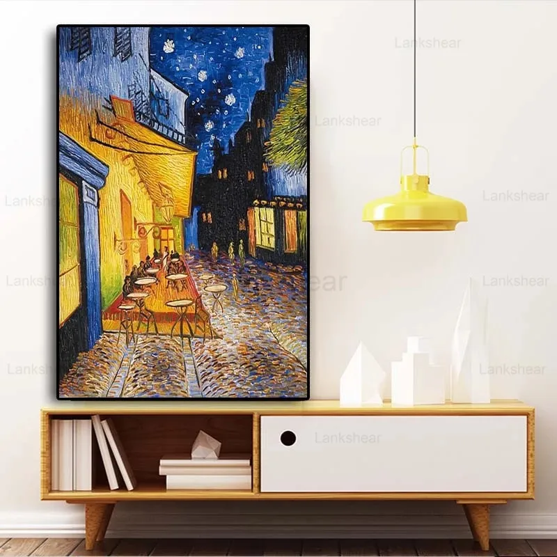 Famous Van Gogh Cafe Terrace At Night Oil Painting Reproductions On Canvas Posters and Prints Wall Art Picture for Living Room
Famous Van Gogh Cafe Terrace At Night Oil Painting Reproductions On Canvas Posters and Prints Wall Art Picture for Living Room